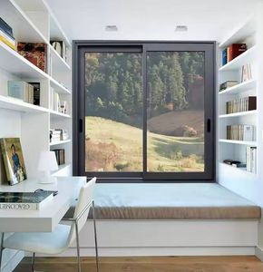 Aluminium insonorisé de qualité supérieure coulissant à volet fixe Bronze anodisé auvent Louvre Sash Cottage Windows - Product Image 6