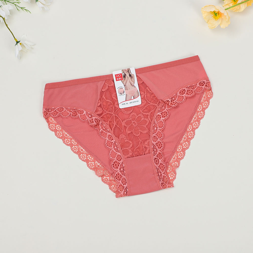 Women Cheap Common Wholesale Panties Low Price by the Dozen Pack 12 Pcs Ladies Panty Cotton Lace Underwear