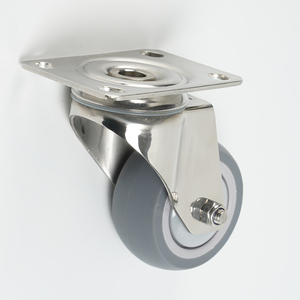 3/4/5inch 90/120/135kg TPR Rodízio 50mm Suporte de Rolo Carrinho Rodas de Rodízio Médico para o Hospital, rodízio Garfo Com Parafuso Tronco - Product Image 3