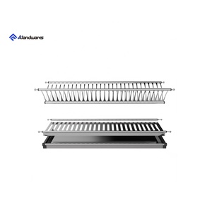 <span class=keywords><strong>Mueble</strong></span> de <span class=keywords><strong>Cocina</strong></span> Moderno con Despensa Integrada, Acero Inoxidable 201, Escurridor de Platos de 2 Niveles, Cestas Colgantes de Alambre - Product Image 1