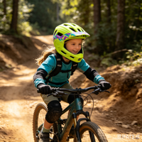 Casques de vélo intégraux pour enfants, certifiés CE CPSC, avec double coque en PC, mousse EPS, mentonnière détachable et motif dessin animé, vente en gros