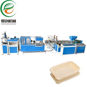Machine de production automatique de boîtes à lunch en plastique PP jetables, à économie d'énergie, thermoformage en ligne - Product Image 1