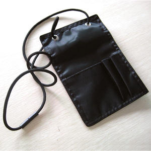 Удобный черный полиэстеровый лыжный паспорт для удостоверения личности шнурок цифровой и шелкография держатель значков - Product Image 3