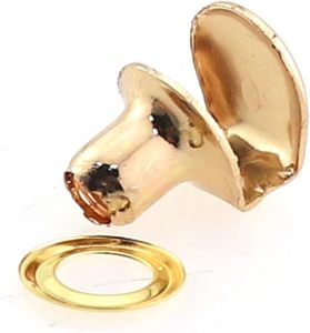 Caishun PCS X X Inch Crochets, œillets et anneaux en laiton pour lacets, attaches pour articles en cuir, rivets décoratifs DIY, pièces pour sacs, adaptés pour Ha - Product Image 4