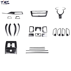 Accessoires intérieurs aspect fibre <span class=keywords><strong>de</strong></span> carbone, pièces pour console centrale, levier <span class=keywords><strong>de</strong></span> vitesses, volant, autocollants décoratifs pour <span class=keywords><strong>BMW</strong></span> Série 3 F30F31 RHD - Product Image 1