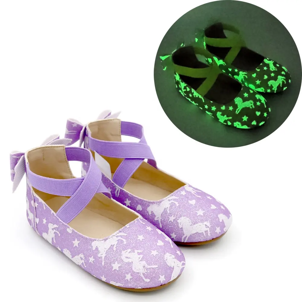 Bow Princess X Flat Designer Inspired 2021 Glitter Mary Jane Party Dress Kids Girl Children's Shoes