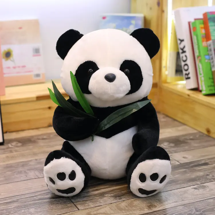 Custom Stuffed Plush Toy Manufacturer Soft Plush Cartoon Panda Animal Doll Toys