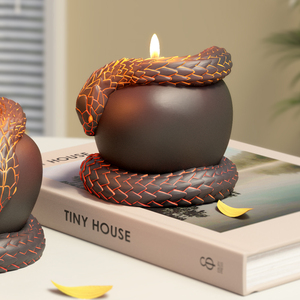 Moules en silicone créatifs 3D pour bougies en forme de pomme, Sainte <span class=keywords><strong>Bible</strong></span>, serpent, fruit interdit, aromathérapie, plâtre pour décoration d'intérieur - Product Image 4