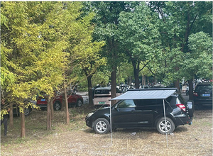 <span class=keywords><strong>Toldo</strong></span> lateral de coche <span class=keywords><strong>recto</strong></span> con carcasa de aluminio Overlanding con estuche rígido de tela de lona incluido - Product Image 3