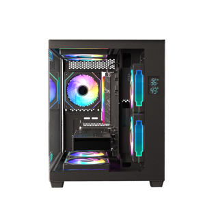 Boîtier d'ordinateur Cube C713MS, design sans colonnes, boîtier PC <span class=keywords><strong>Gamer</strong></span>, <span class=keywords><strong>tour</strong></span> moyenne, châssis de jeu pour ordinateur de bureau M-ATX/ITX - Product Image 1