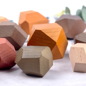 Stile nordico di Legno Equilibrio Blocchi Di Natale Articoli Equilibrio Rocce di Pietra Per Bambini In Legno Giocattoli Educativi Per Bambini di Bilanciamento In Legno di Colore Naturale - Product Image 5