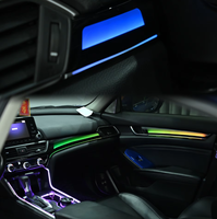 Iluminación Ambiental de 64 Colores para Automóvil Honda Accord Décima Generación 2018-2022, Accesorios de Iluminación Ambiental LED Dinámica Symphony