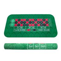 YH Haute Qualité Roulette Nappe Tapis En Caoutchouc Étanche Roulette Disposition Pour Divertissement Casino