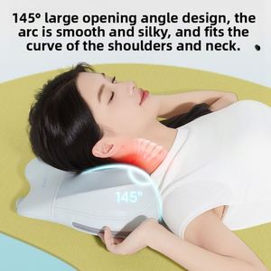 Coussin de massage vert clair, soutien lombaire, masseur électrique du dos, fonction musicale, pétrissage, chauffage, masseur rechargeable - Product Image 2