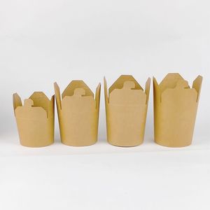 Scatole Alimentari Personalizzabili in Carta Kraft Monouso per Asporto, per Noodles e <span class=keywords><strong>Biscotti</strong></span>, Versione 2024 - Product Image 1