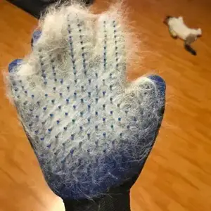 Magic Blue Color Silicon Deshedding Cat Brush Horse Hair Remover Fur Comb Dog Bath Message Pet Grooming Gloves