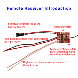 Wuzhi tr100 Chế Độ Kép 2.4G Không Dây Điều Khiển Từ Xa Receiver Set Đồ Chơi Xe Hơi Và Tàu Mô Hình Tự Làm Điều Khiển Từ Xa Phụ Kiện - Product Image 3