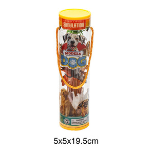 12 adet küçük plastik hayvan figürü köpek modeli tüp paketi oyuncaklar - Product Image 6