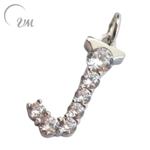 UM Jewelry Classic 925 <b>silver</b> letter Charm Pendant <b>necklace</b> for women children anniversaries wedding gifts and party occasions - Product Image 1