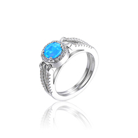 Prix d'usine – Nouveauté 2026 : Bagues en argent sterling 925 plaqué rhodium de haute qualité avec opale, pour femme, usage quotidien