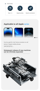 Machine de réparation de cadre de téléphone portable TBK 215, garantie 1 an pour la correction de la déformation du cadre d'<span class=keywords><strong>iPhone</strong></span> et la remise à neuf de l'écran LCD - Product Image 3