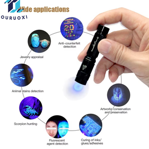 EDC LED 블랙 라이트 냉매 누출 감지 <span class=keywords><strong>UV</strong></span> 포켓 손전등 형광 감지 <span class=keywords><strong>UV</strong></span> 경화 램프 365nm <span class=keywords><strong>UV</strong></span> 토치 키체인 - Product Image 5