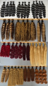 Paquete de Cabello Humano para Trenzas Boho Sin Nudos, Cabello Humano Rizado a Granel para Trenzar SIN Trama, Reflejos Rubio Miel - Product Image 6