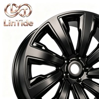Nouvelles jantes en alliage forgé noir mat, 5 branches multiples, 5 trous, pour berlines et SUV de luxe, directement de l'usine