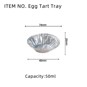 Vente en gros usine de petits moules à tartelettes, de moules jetables en aluminium pour la cuisson DIY de cupcakes, gâteaux, muffins, et de contenants pour mini-tartelettes aux œufs - Product Image 3