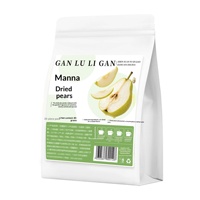 Pépites de poires séchées Ganlu en vrac, grandes tranches de fruits secs pour infusion, fruits séchés de saison automne