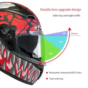 Casque de protection double face pour scooter de montagne avec capuche pour moto, vente directe du fabricant