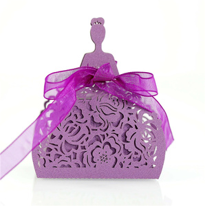 Paquete de regalo de San Valentín láser papel chino recortes tarjetas caramelo Chocolate caja de embalaje para regalos de boda arte artesanal reciclable - Product Image 3