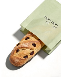 Bolsa de Papel para Alimentos, Resistente a la Grasa, Desechable, con Logotipo Personalizado, de Calidad Alimentaria, para Sándwiches, Pan, Postres y Repostería, Sin Asas, Kraft - Product Image 4