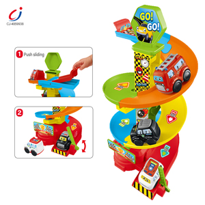 Chengji rotatif Parking <span class=keywords><strong>Garage</strong></span> jouet dessin animé coloré éducation aventure Preshcool course piste coulissante jouet cloche piste tour jouet - Product Image 2
