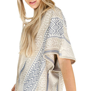 Venta al por mayor personalizado Chic largo ganchillo flecos plumero Femme <span class=keywords><strong>Tricot</strong></span>é Poncho Boho bohemio algodón tejido capa cárdigan suéter de las mujeres - Product Image 4