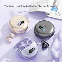 Auriculares M79 con Clip para Oreja, Auriculares Deportivos Estéreo de Alta Fidelidad, Resistentes al Agua, OWS, Abiertos, con Micrófono, Auriculares Inalámbricos Verdaderos con Clip para Oreja, Auriculares Bluetooth