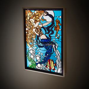 Panel de Vidrio Doble con Diseño de Virgen para Catedral, Hecho a Medida en China, Estructura Sólida, para Ventana, Puerta o Pared, para Decoración - Product Image 1