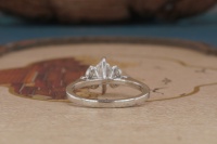 Elegante Anillo de Compromiso de Lujo para Mujer con Diamante Cultivado en Laboratorio de 14K, Corte Marquesa, Certificado IGI, para Boda y Aniversario