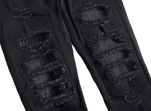 Toppe da <span class=keywords><strong>uomo</strong></span> personalizzate OEM Pantalones moda <span class=keywords><strong>Jeans</strong></span> dalla vestibilità dritta pantaloni in Denim da motociclista affusolati affusolati - Product Image 4