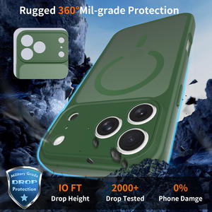 Coque de téléphone magnétique en TPU souple mat, protection intégrale antichoc semi-transparente pour iPhone 17 16 Series - Product Image 5