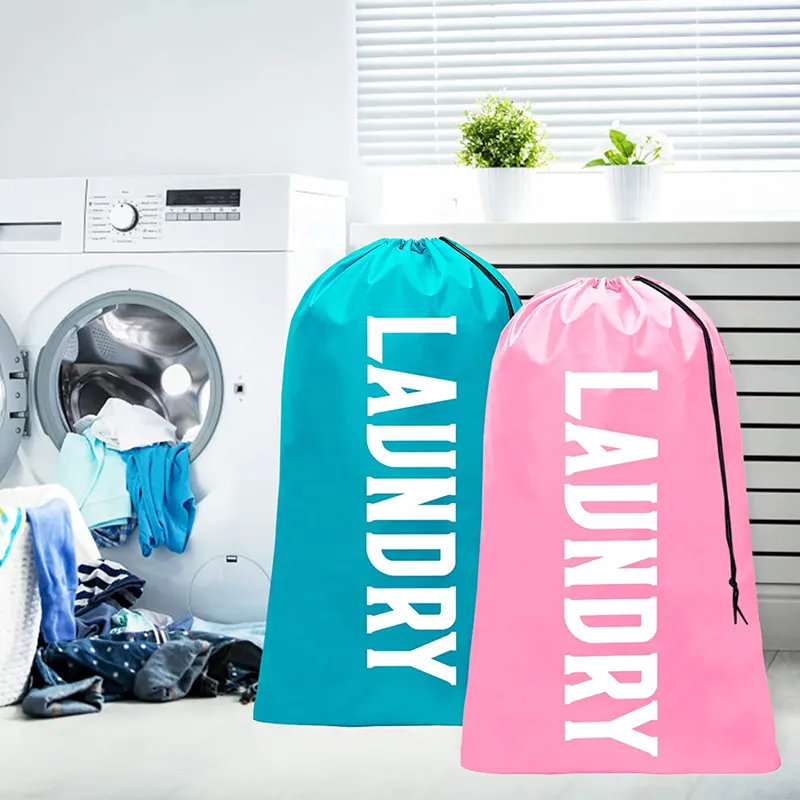 ltr descartáveis cesta de roupas de armazenamento de roupas de viagem organizador saco de lavanderia de lavagem a seco