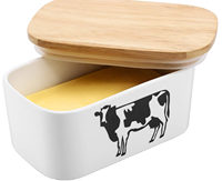 Fournisseur chinois de beurrier en céramique écologique avec couvercle et couvercle, vaisselle de cuisine, nouveaux produits, assiette