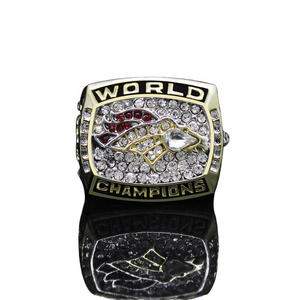 แหวนแชมป์เดนเวอร์ บรอนโกส์ ปี 1995 ชุบทอง แหวนแชมป์กีฬาคลาสสิก แหวนโลหะผสมรักษ์โลกสำหรับผู้ชาย ขายส่ง - Product Image 1