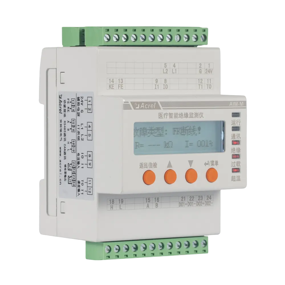 جهاز مراقبة العزل الطبي الذكي Acrel AIM-M300 جهاز لتجنير إشارة الفحص جهاز مراقبة العزل