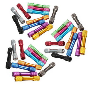 ตัวเว้นระยะแบบกลม ขึ้นลายเกลียว ทำจากอะลูมิเนียมชุบอโนไดซ์ตามสั่ง - Product Image 1