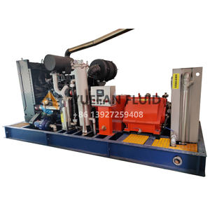 Máquina de limpieza de bomba de chorro de agua de alta presión 2800 <span class=keywords><strong>bar</strong></span> 1500 <span class=keywords><strong>bar</strong></span> Motor diésel montado en carretilla - Product Image 5