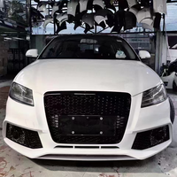 Parachoques Delantero Nuevo para Auto con Rejilla de Panal y Faros Antiniebla Estilo RS para Audi A3/S3 2008-2012