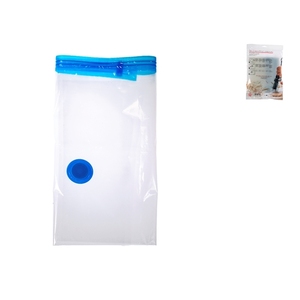 Sac de rangement sous vide en plastique 60x80 cm avec valve hermétique, gain de place 20-35L, organiseur pour vêtements et linge - Product Image 1