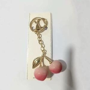 New Arrival Cute Cherry Alloy Metal <strong>Bag</strong> Charm Chains Fashionable <strong>Vintage</strong> Cartoon Coin Holder Keychain Charm for <strong>Bags</strong> - Product Image 2
