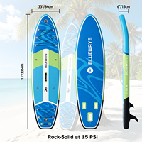 Planche de paddle gonflable Ocean Swirl 335x84x15cm, largeur 33 pouces, kit Aqua Flow DWF Drop Stitch, usine OEM CE BSCI